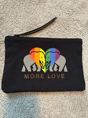 Banana Republic Black Wristlet Pouch